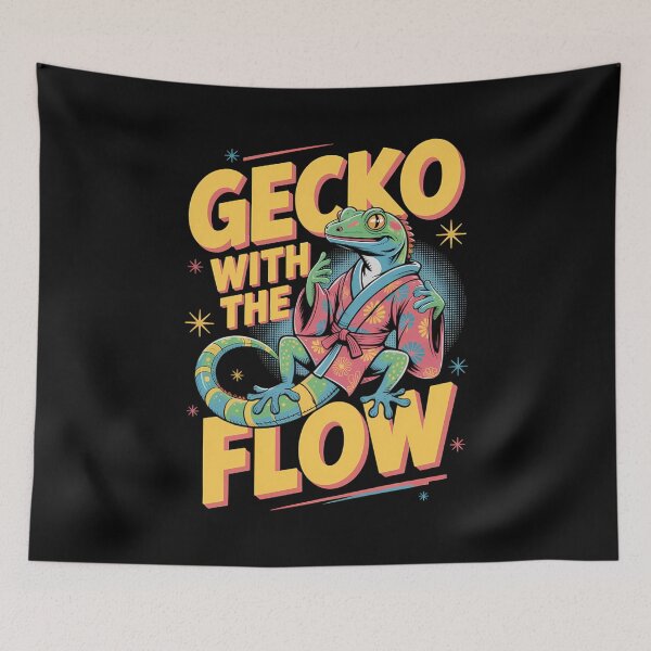 Item preview, Funny Gecko Retro Vibes designed and sold by RkskArt.