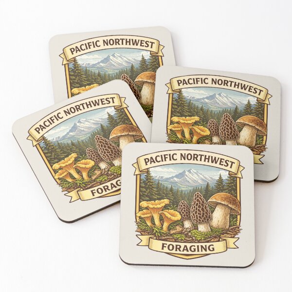 Item preview, Pacific Northwest Foraging for Mushrooms designed and sold by Myra365Art.