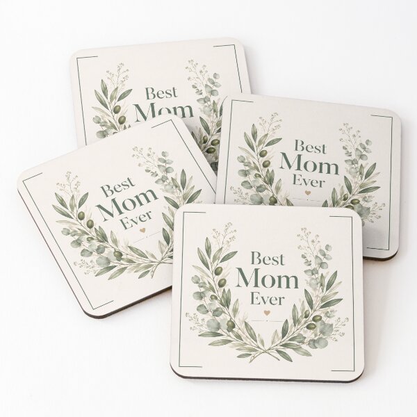 Item preview, Best Mom Ever Minimalist Botanical Poster Mothers Day Gift designed and sold by SoftMuse Designs.