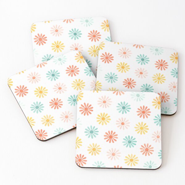 Item preview, Colorful daisies pattern designed and sold by uunaa.