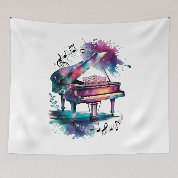Item preview, Cosmic Piano – Music Is Power - World Music Day designed and sold by Art-Arcade6.