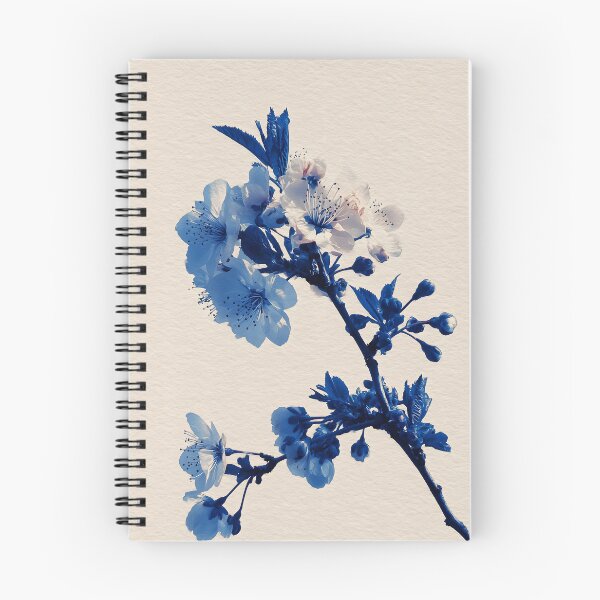Item preview, Cherry Blossom Art Print | Indigo Botanical Wall Art | Cyanotype Style Japanese Print | Blue and Cream Decor designed and sold by yugenprint.