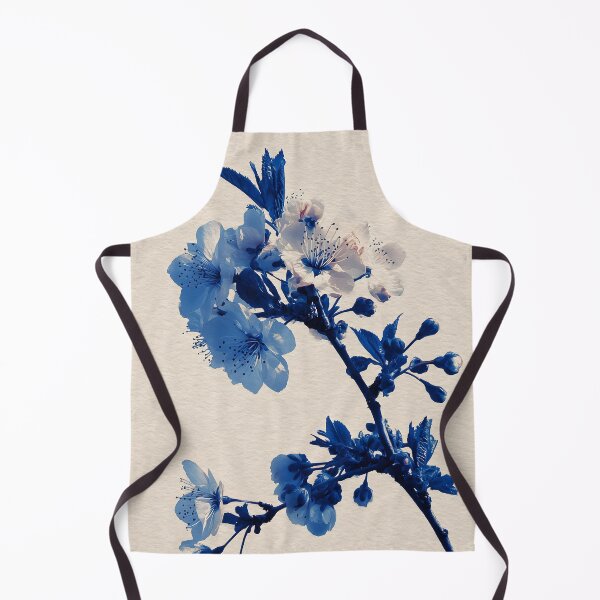 Item preview, Cherry Blossom Art Print | Indigo Botanical Wall Art | Cyanotype Style Japanese Print | Blue and Cream Decor designed and sold by yugenprint.
