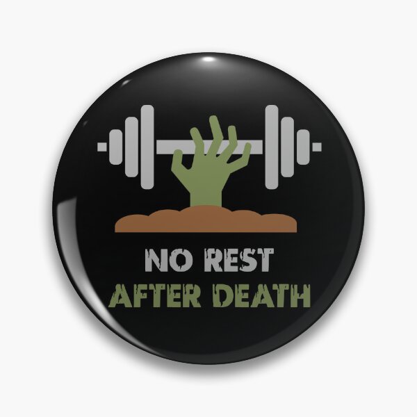 Item preview, No Rest After Death Zombie Workout Design designed and sold by ElectroSphere46.