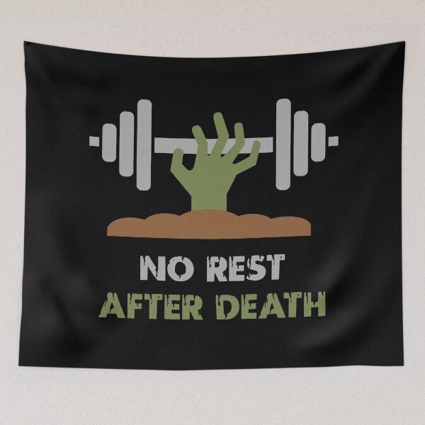 Item preview, No Rest After Death Zombie Workout Design designed and sold by ElectroSphere46.