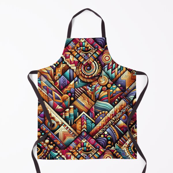 Item preview, Vibrant Geometric Abstract Tribal Pattern Art designed and sold by Apex Designs.