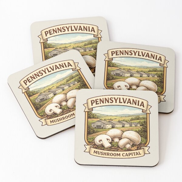 Item preview, Pennsylvania - The USA Mushroom Capital designed and sold by Myra365Art.