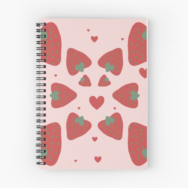 Item preview, Strawberry Hearts Seamless Pattern designed and sold by RiyanaStudio.