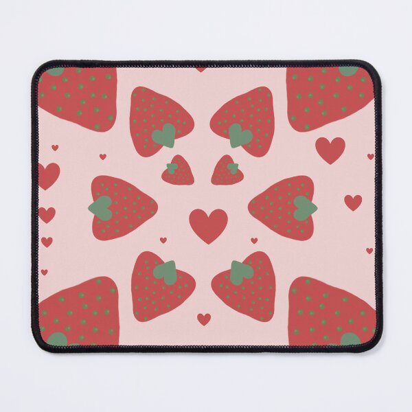 Item preview, Strawberry Hearts Seamless Pattern designed and sold by RiyanaStudio.