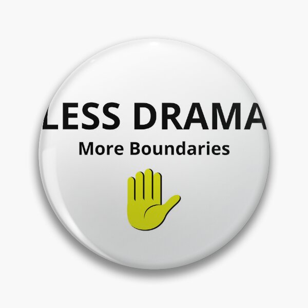 Item preview, Less Drama More Boundaries – Self Care Minimalist Quote designed and sold by FreshLineArts.