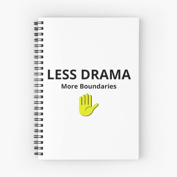 Item preview, Less Drama More Boundaries – Self Care Minimalist Quote designed and sold by FreshLineArts.