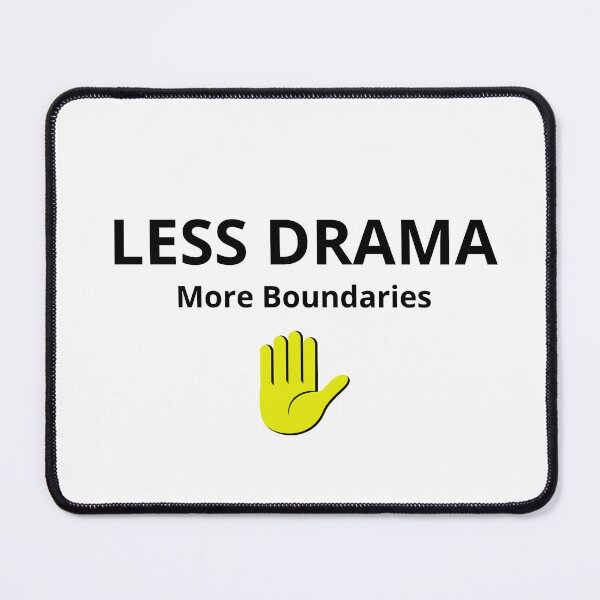 Item preview, Less Drama More Boundaries – Self Care Minimalist Quote designed and sold by FreshLineArts.