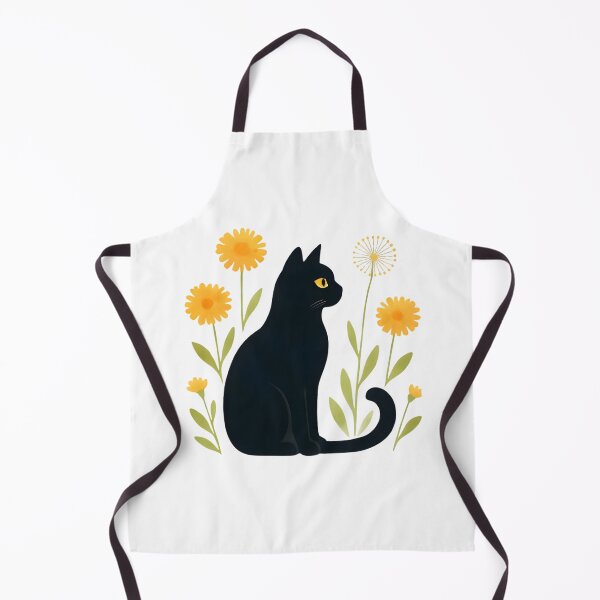 Item preview, Black cat with a dandelion designed and sold by uunaa.