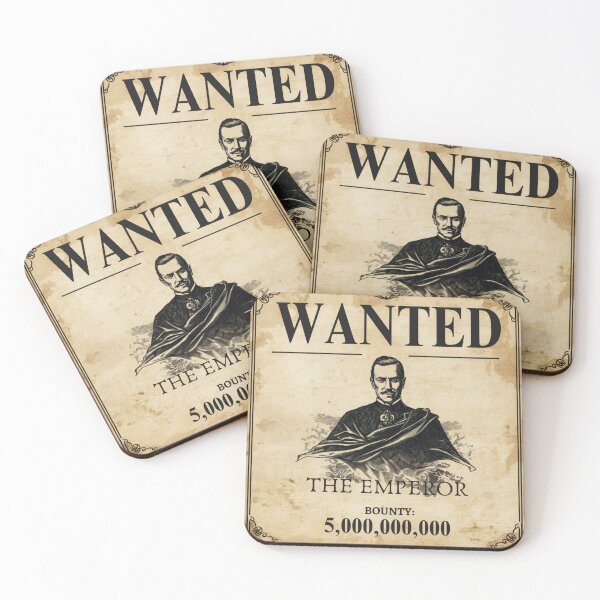 Item preview, The Emperor Wanted Poster – Luxury Vintage Collector Sticker designed and sold by DzA-stickers.