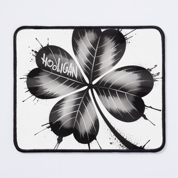 Item preview, Edgy Green Four Leaf Clover Sumi-e Art designed and sold by Bloomkept.