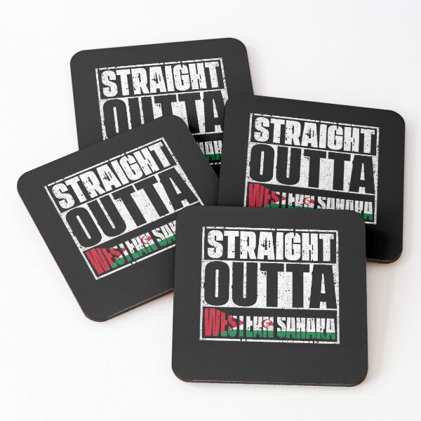 Item preview, Straight Outta Western Sahara Flag designed and sold by CosmoKitsch.