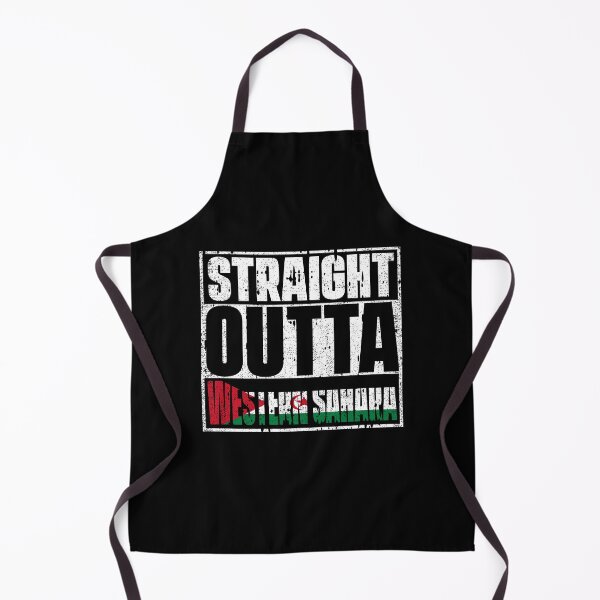 Item preview, Straight Outta Western Sahara Flag designed and sold by CosmoKitsch.