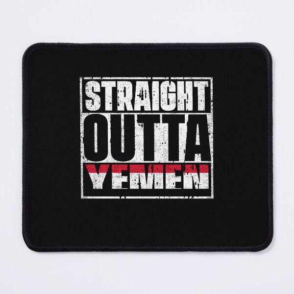 Item preview, Straight Outta Yemen Flag designed and sold by CosmoKitsch.