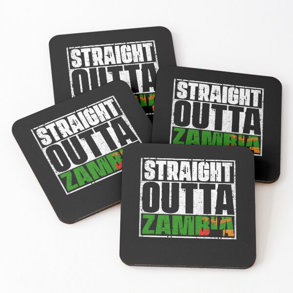 Item preview, Straight Outta Zambia Flag designed and sold by CosmoKitsch.