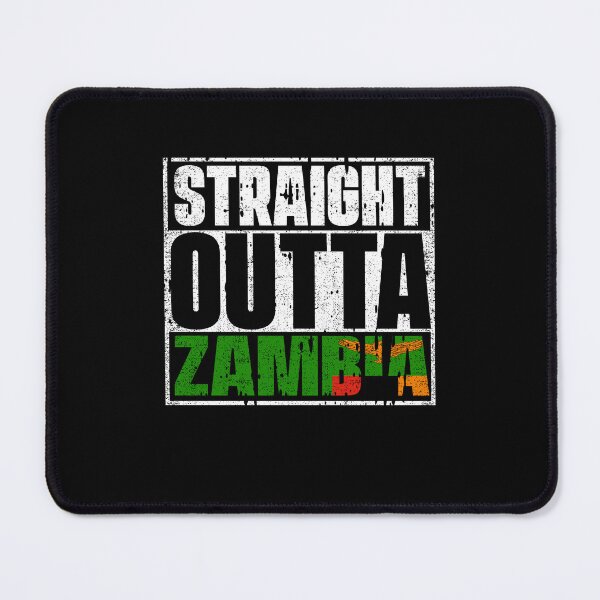 Item preview, Straight Outta Zambia Flag designed and sold by CosmoKitsch.
