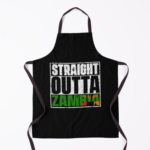 Item preview, Straight Outta Zambia Flag designed and sold by CosmoKitsch.