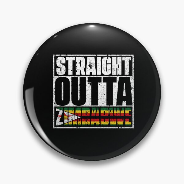Item preview, Straight Outta Zimbabwe Flag designed and sold by CosmoKitsch.