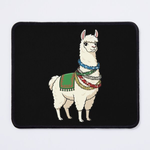 Item preview, Cute Festive Llama with Colorful Holiday Garlands designed and sold by k3rstman1.