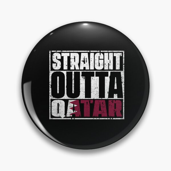 Item preview, Straight Outta Qatar Flag designed and sold by CosmoKitsch.