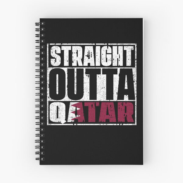 Item preview, Straight Outta Qatar Flag designed and sold by CosmoKitsch.