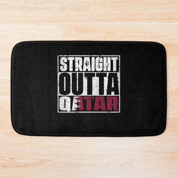 Item preview, Straight Outta Qatar Flag designed and sold by CosmoKitsch.