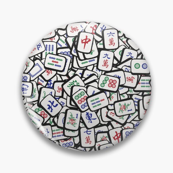 Item preview, Traditional Mahjong Tiles In Scattered Pattern v1 designed and sold by teeworthy.