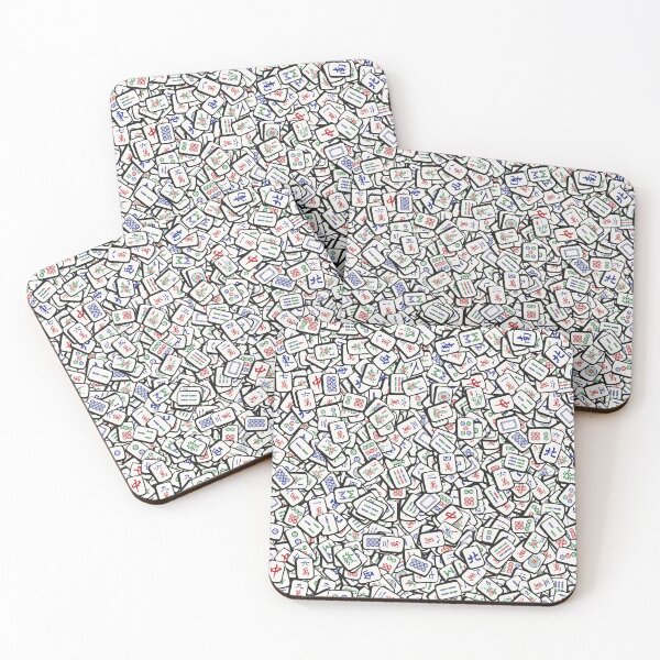 Item preview, Traditional Mahjong Tiles In Scattered Pattern v1 designed and sold by teeworthy.