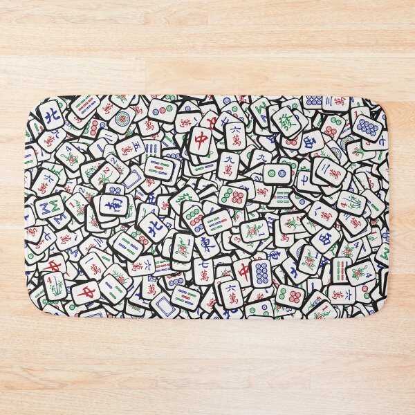 Item preview, Traditional Mahjong Tiles In Scattered Pattern v1 designed and sold by teeworthy.