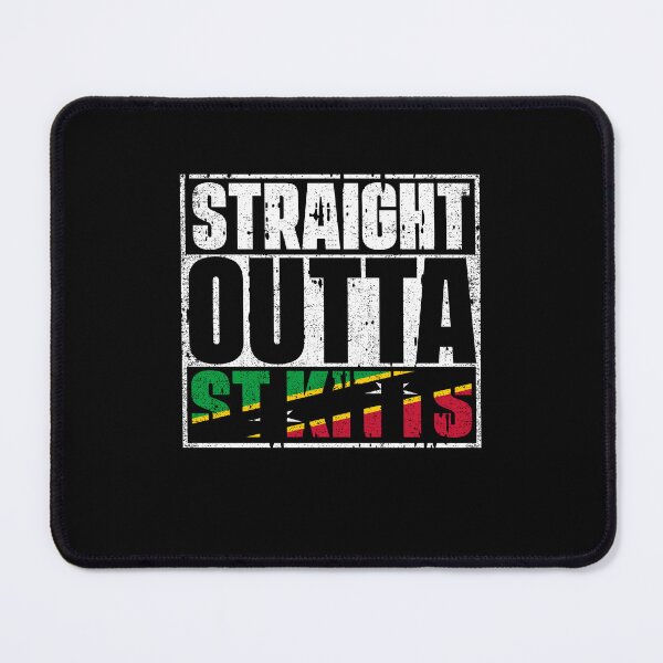 Item preview, Straight Outta St Kitts Flag designed and sold by CosmoKitsch.