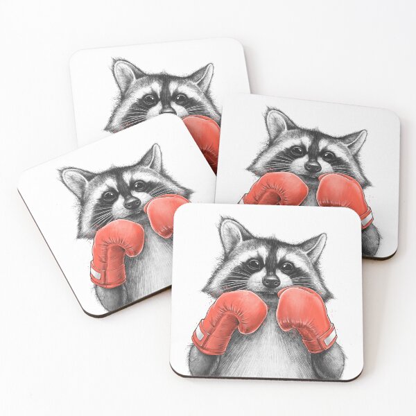 Item preview, Raccoon boxer designed and sold by NIKITA KORENKOV NikKor.