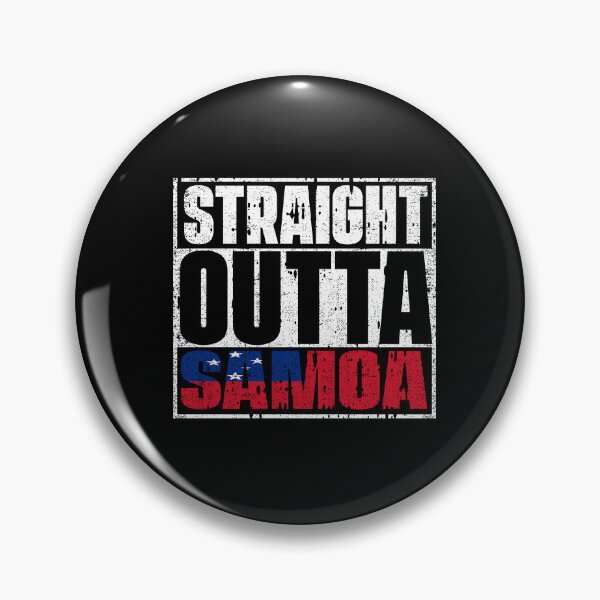 Item preview, Straight Outta Samoa Flag designed and sold by CosmoKitsch.