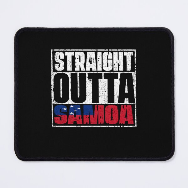 Item preview, Straight Outta Samoa Flag designed and sold by CosmoKitsch.