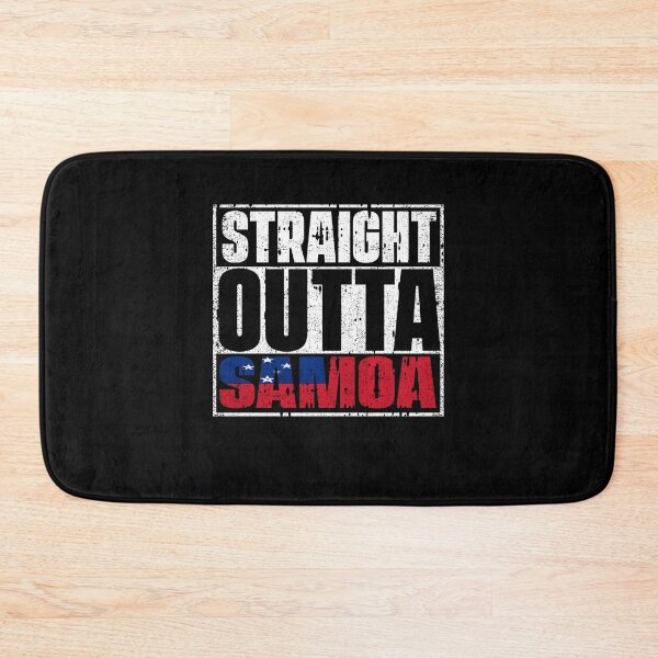 Item preview, Straight Outta Samoa Flag designed and sold by CosmoKitsch.