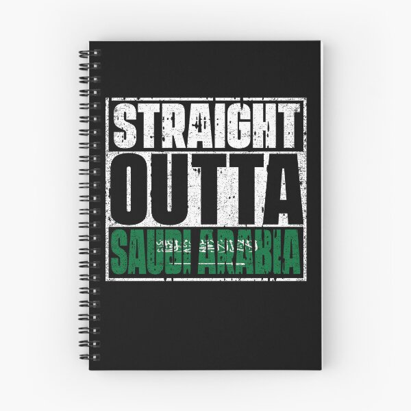 Item preview, Straight Outta Saudi Arabia Flag designed and sold by CosmoKitsch.