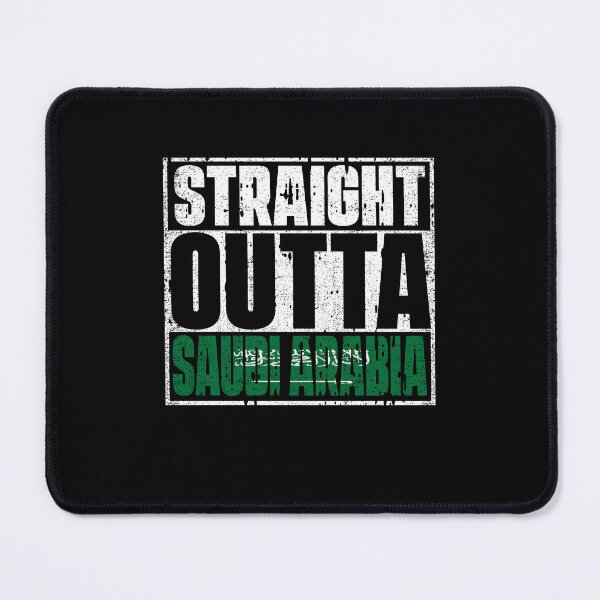 Item preview, Straight Outta Saudi Arabia Flag designed and sold by CosmoKitsch.