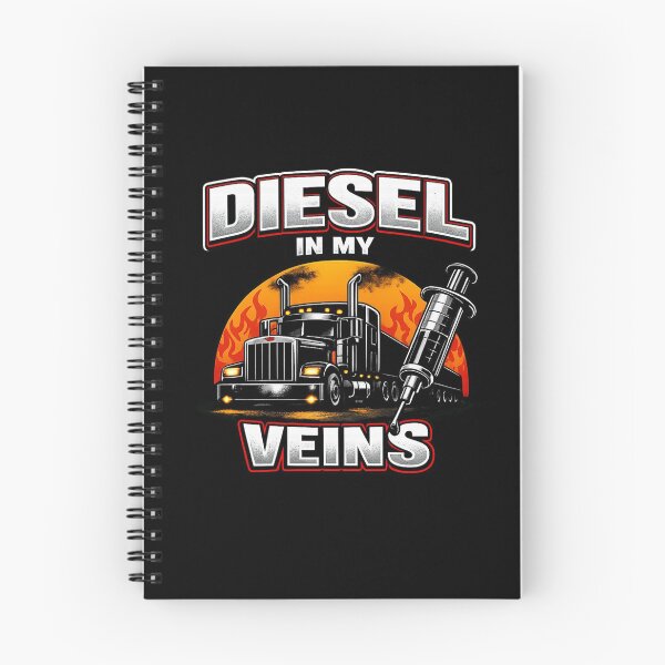 Item preview, DIESEL IN MY VEINS – Truck Driver Power Graphic designed and sold by Timeless Junction.