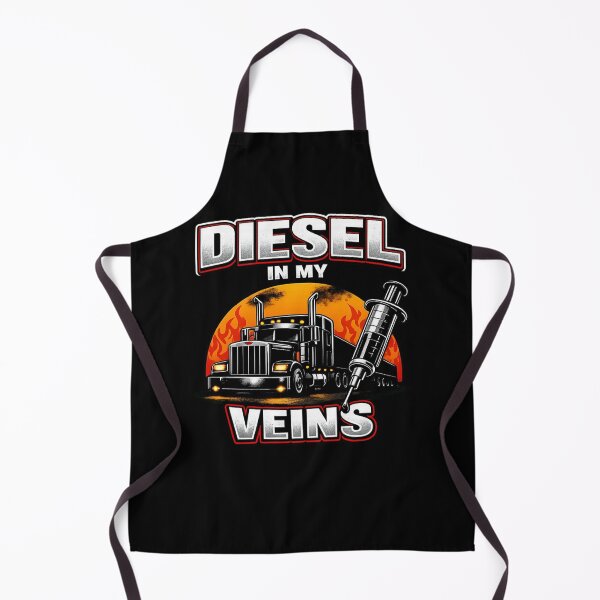 Item preview, DIESEL IN MY VEINS – Truck Driver Power Graphic designed and sold by Timeless Junction.