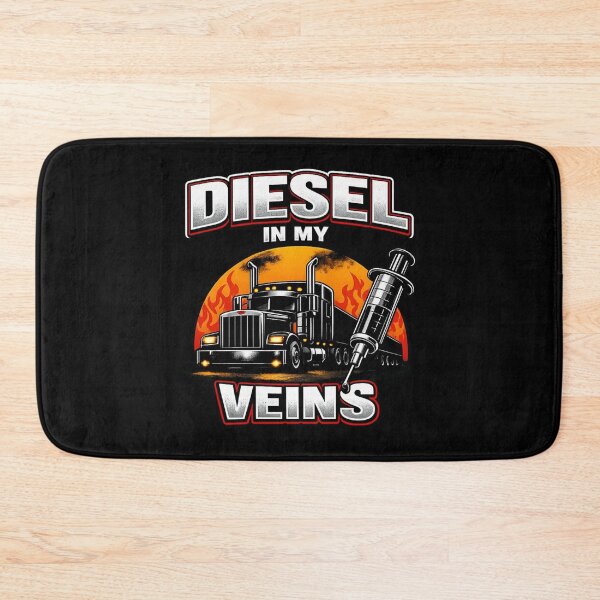 Item preview, DIESEL IN MY VEINS – Truck Driver Power Graphic designed and sold by Timeless Junction.