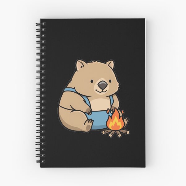 Item preview, Cute Kawaii Wombat Camping Australian Animal designed and sold by k3rstman1.