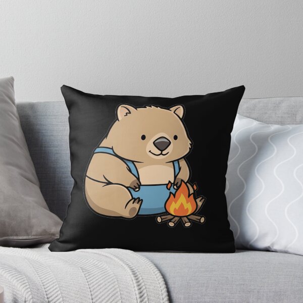 Item preview, Cute Kawaii Wombat Camping Australian Animal designed and sold by k3rstman1.