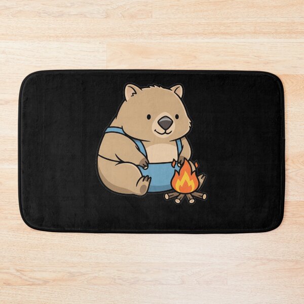 Item preview, Cute Kawaii Wombat Camping Australian Animal designed and sold by k3rstman1.