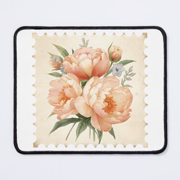 Item preview, Pink peony stamp designed and sold by uunaa.