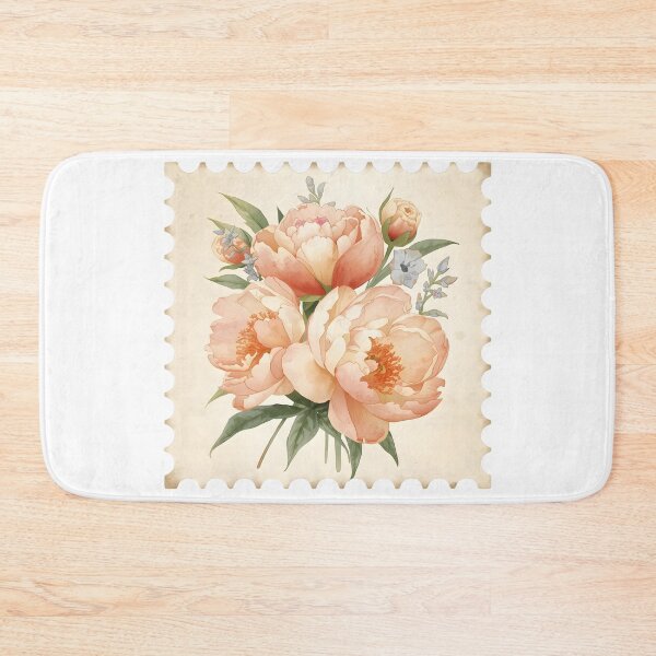 Item preview, Pink peony stamp designed and sold by uunaa.