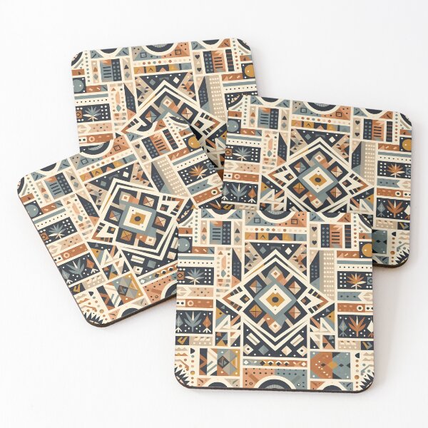 Item preview, Modern Geometric Tribal Boho Pattern Art designed and sold by Apex Designs.