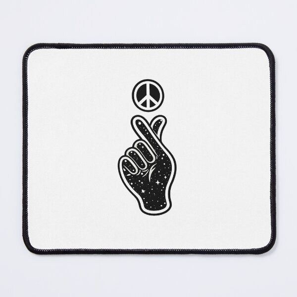 Item preview, Peace Sign Hand – Crossed Fingers Good Luck Art designed and sold by thesmilngnature.